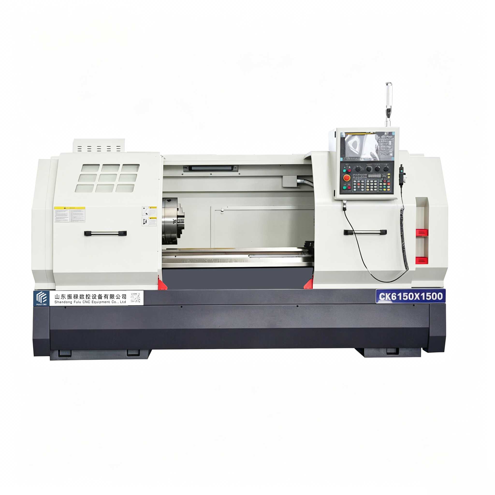 CK6150X1500  spindle through-hole double chuck eight-position station